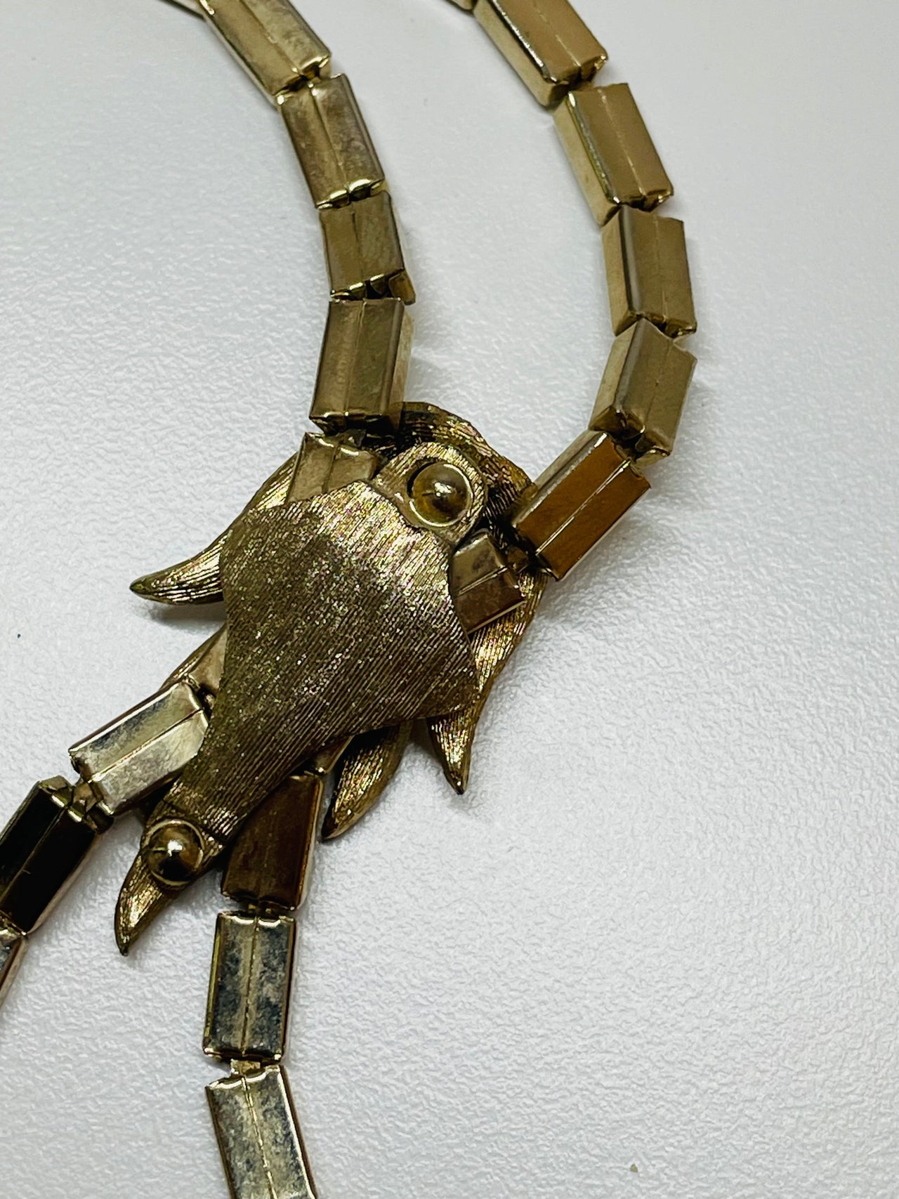 Gold Bar Leaf Bolo Necklace Devil's Details 