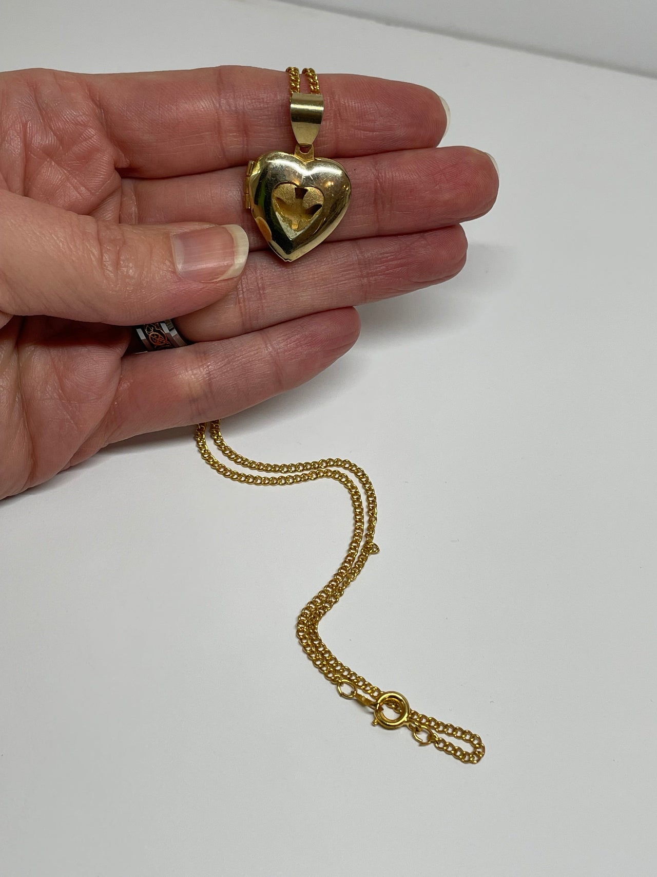 Gold Heart Locket Devil's Details 