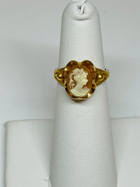 Thumbnail for Inayah- 10K Gold Filled Cameo Ring Devil's Details 