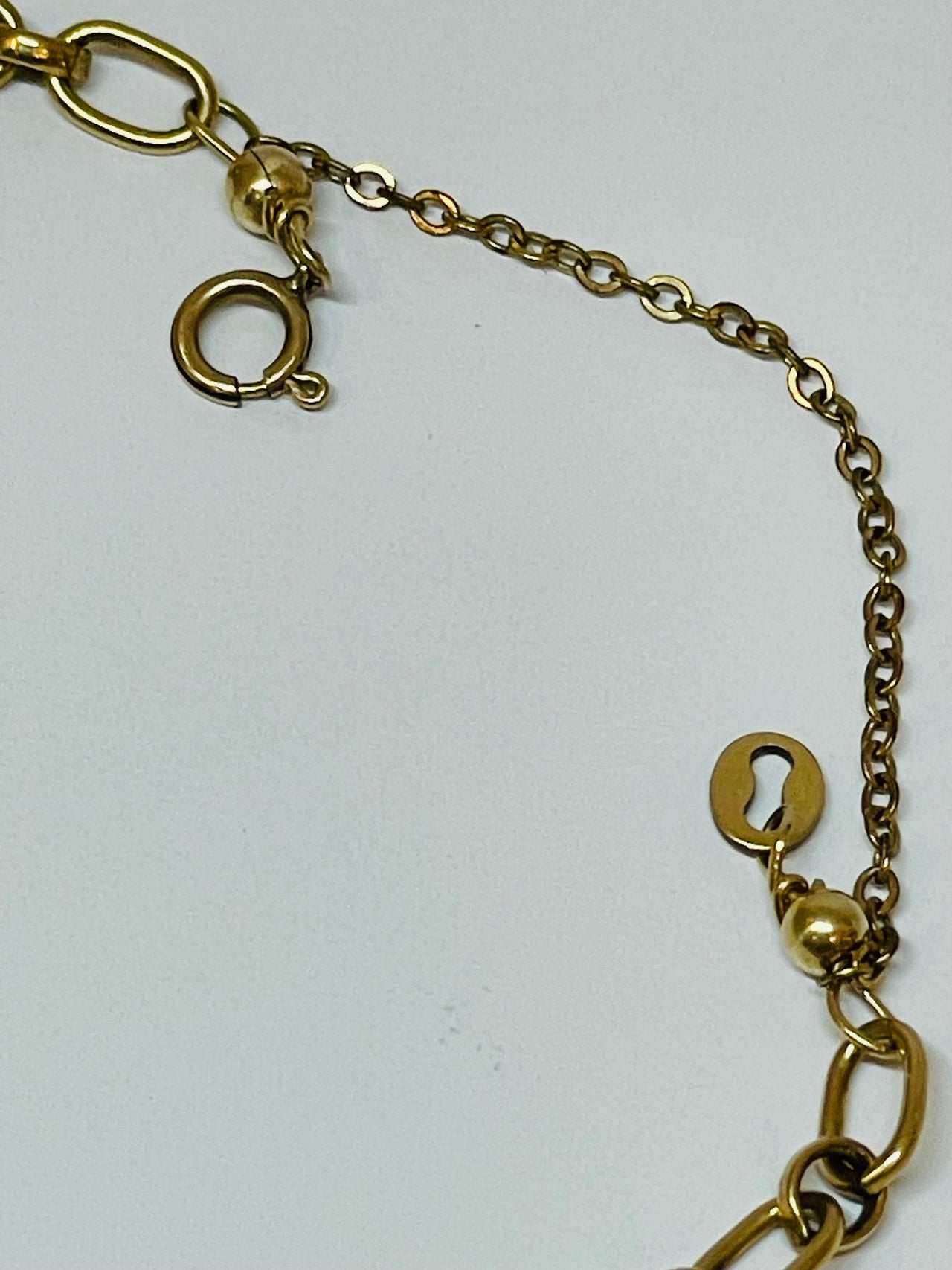 Inayah- Gold Filled Small Oval Link Chain Bracelet Devil's Details 