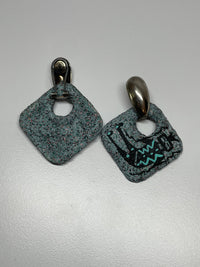 Thumbnail for Modern Art Dangle Earrings Devil's Details 