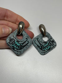 Thumbnail for Modern Art Dangle Earrings Devil's Details 