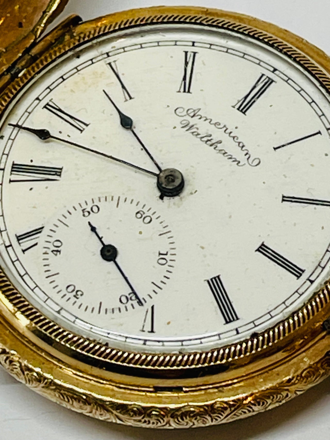 Waltham Gold Filled Pocket Watch Devil's Details 