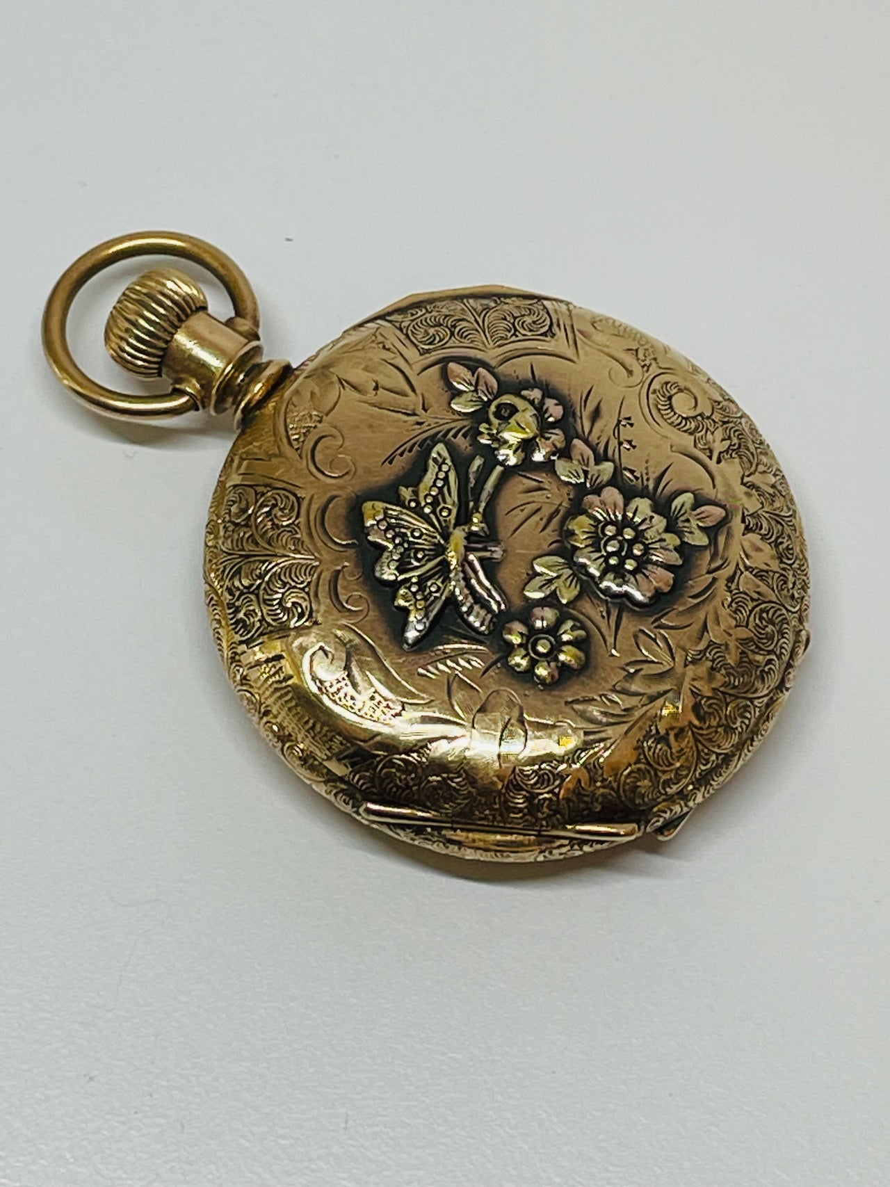 Waltham Gold Filled Pocket Watch Devil's Details 