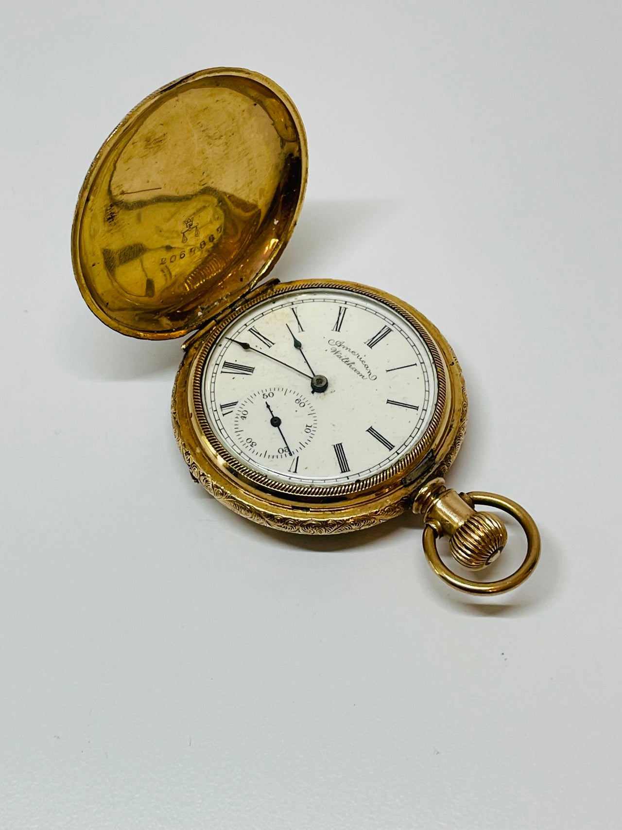 Waltham Gold Filled Pocket Watch Devil's Details 