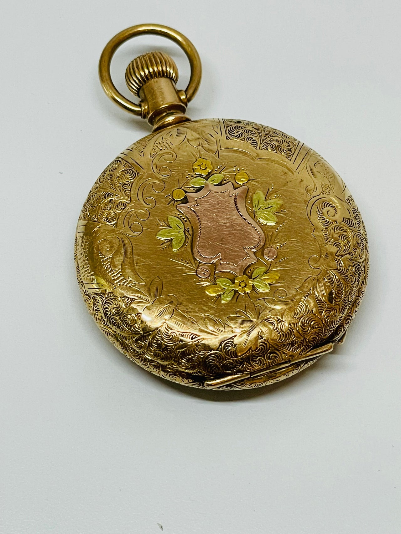 Waltham Gold Filled Pocket Watch Devil's Details 