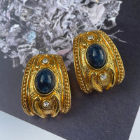 Thumbnail for Gold and Navy Earrings Jewelry Bloomers and Frocks 