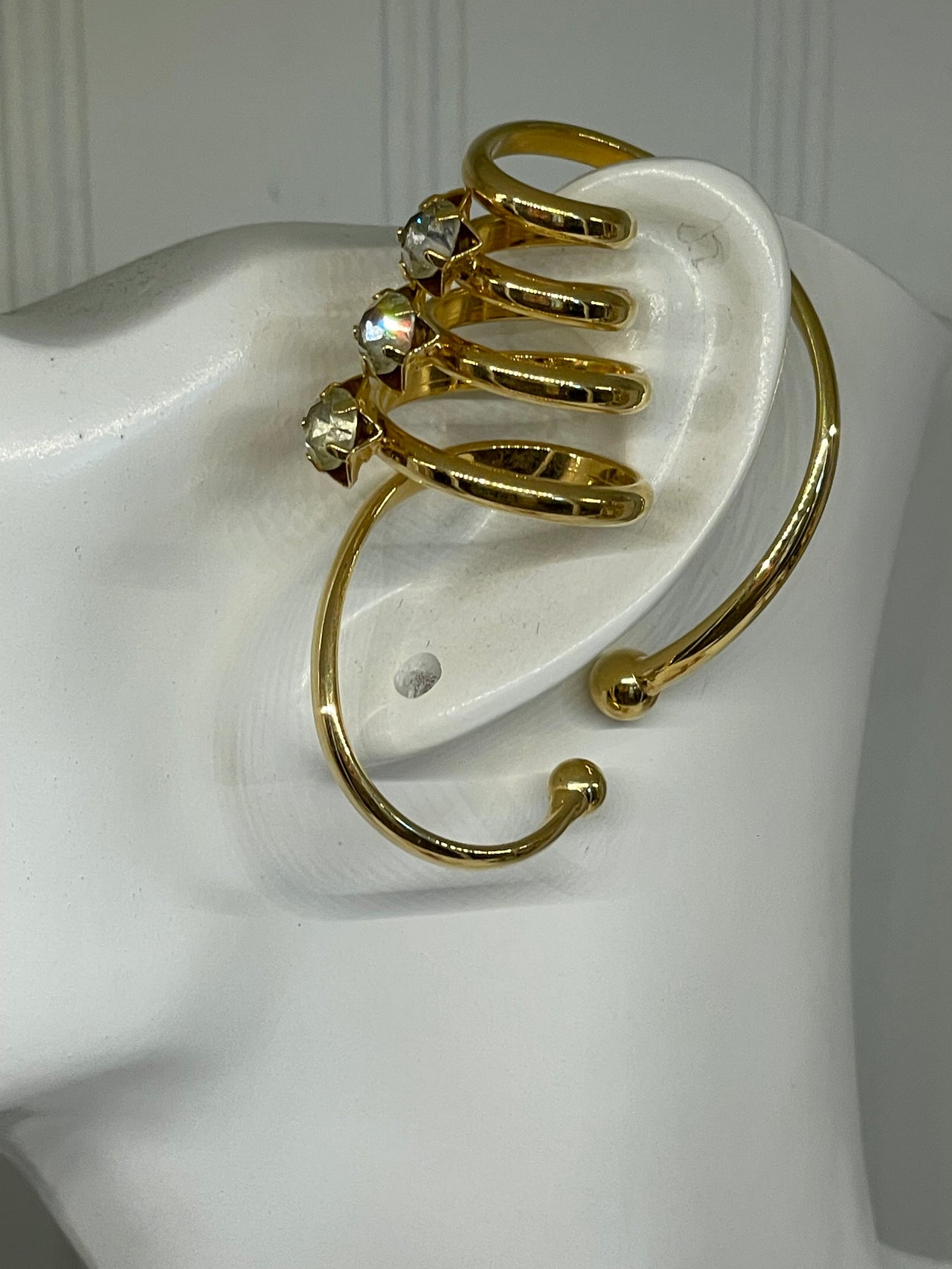 Gold Rhinestone ear Cuff Bloomers and Frocks 