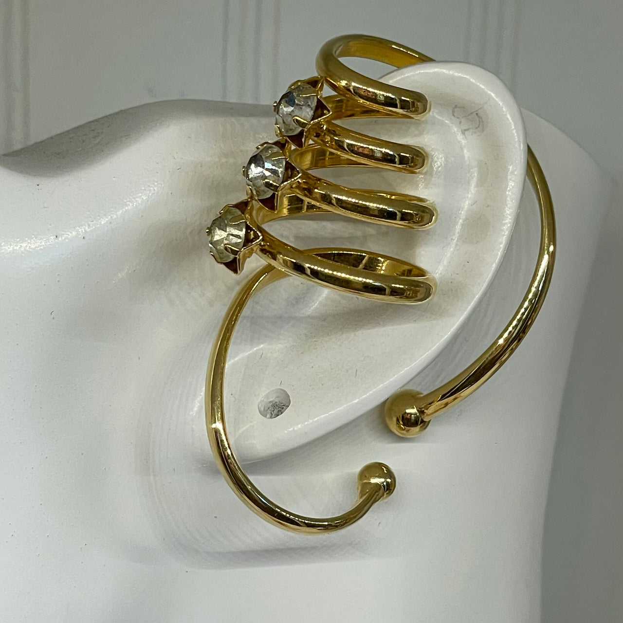 Gold Rhinestone ear Cuff Bloomers and Frocks 