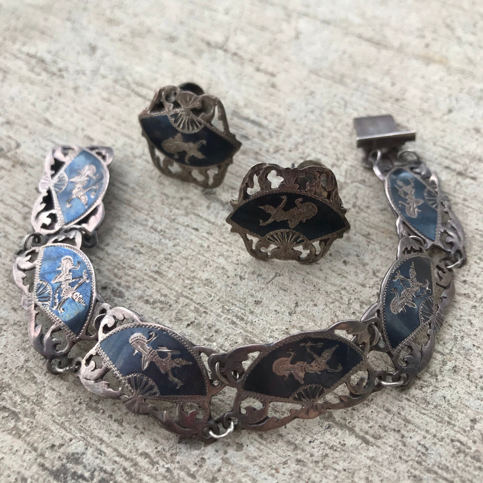 Vintage Siam Sterling Silver shops Bracelet